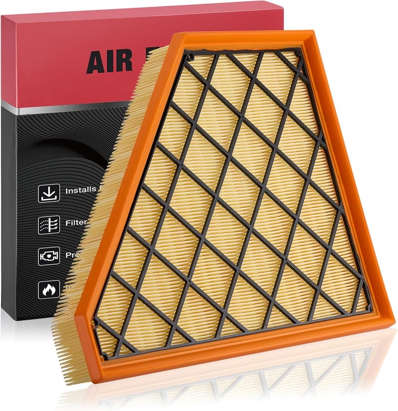 BDFHYK CA12166 Engine Air Filter Compatible with Buick Enclave 2018-2024, Compatible with Cadillac XT5 2017-2023, XT6 2020-2023, Flexible Panel, Replace# PA99222, 23321606 - Image 1